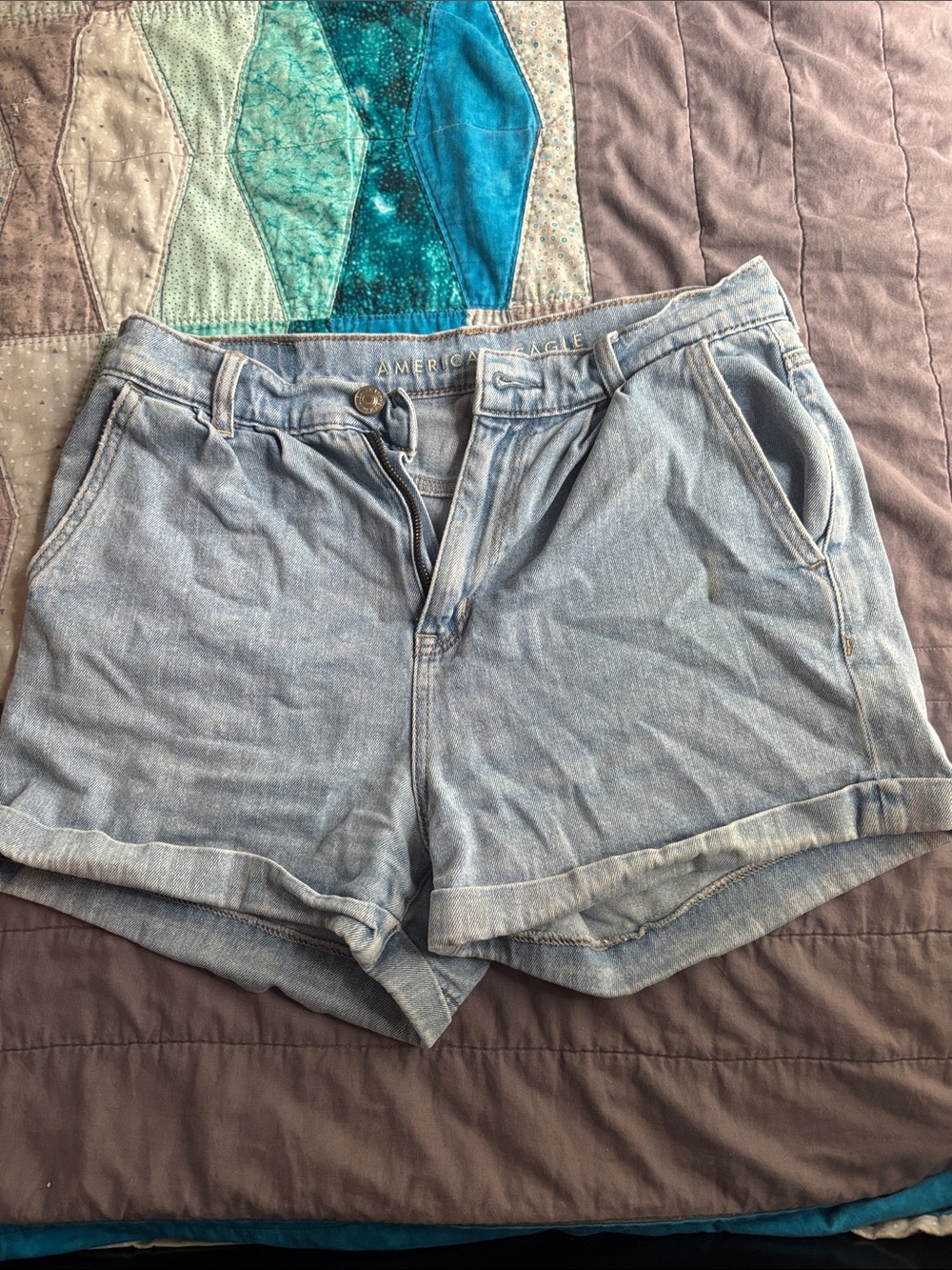 American Eagle Outfitters Light Wash Denim Shorts